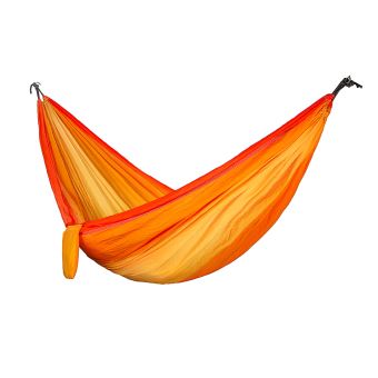 HAMAC,double orange grey--Hamac parachute en nylon, lit balançoire'extérieur, facile à