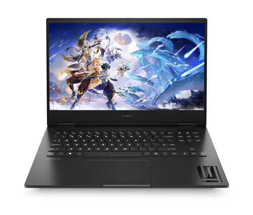PC Portable Gaming HP Omen 16-wd0036nf 16,1 144 Hz Intel® Core™ i7 16 Go RAM 512 Go SSD Nvidia GeForce RTX 4050 Logo noir céleste et noir chromé