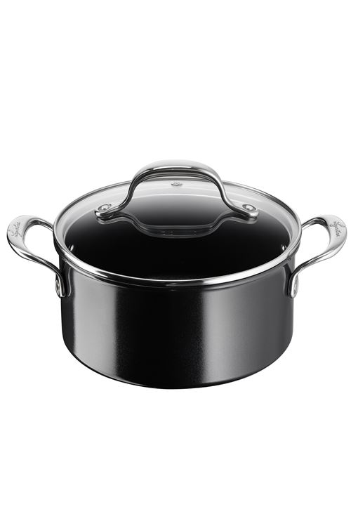 Lags Noir Faitout Lagostina Désideria Céramique 20 Cm + Couvercle