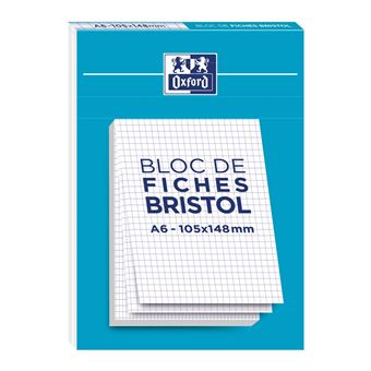 Bloc de 30 fiches Bristol A6 2.0 Oxford Q5