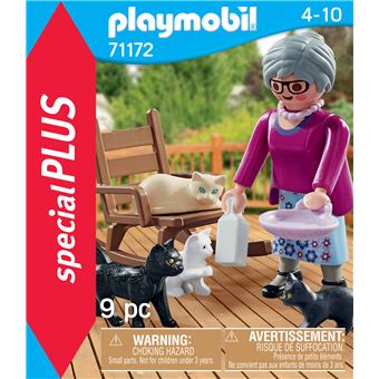 Playmobil Special Plus 71172 Grand-mère avec chats