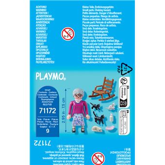 Playmobil Special Plus 71172 Grand-mère avec chats