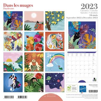 CALENDRIER 2023 30X30 DANS LES NUAGES