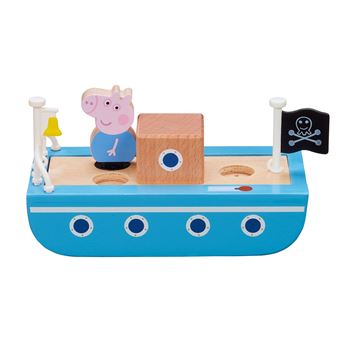 Bateau en bois Peppa Pig avec 1 personnage