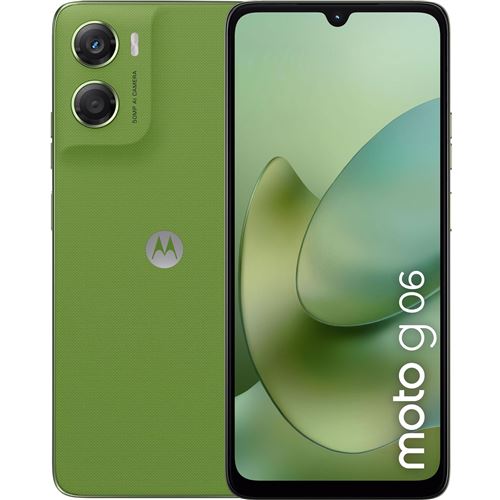 Motorola Moto G06 - 4G Smartphone - Double Sim - Ram 4 Go / Mémoire Interne 256Go - Microsd Slot - Écran LCD - 6.88" - 1640 X 720 Pixels (120 Hz) - Rear Camera 50 Mp - Front Camera 8 Mp - Pantone Tendril