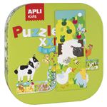 Puzzle 12 pièces Apli Kids Sur le Chemin de la Ferme