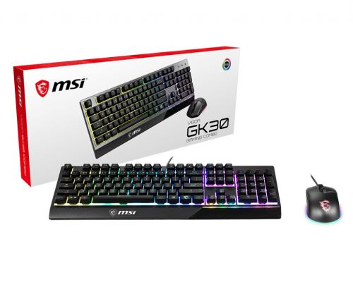 Clavier Gaming Msi Vigor GK30 Combo Noir