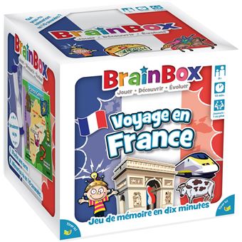 Jeux d’ambiance Asmodee BrainBox Voyage en France