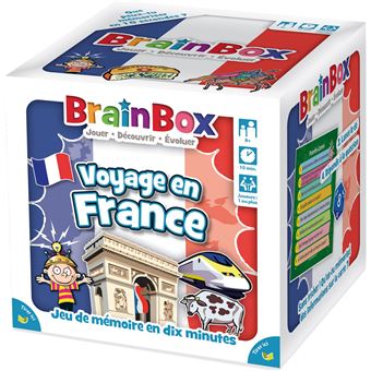 Jeux d’ambiance Asmodee BrainBox Voyage en France