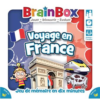 Jeux d’ambiance Asmodee BrainBox Voyage en France