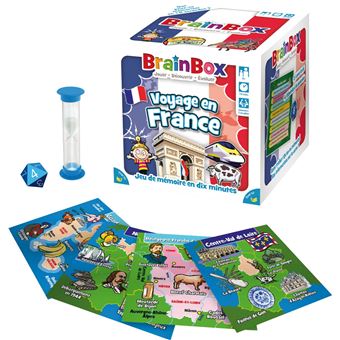 Jeux d’ambiance Asmodee BrainBox Voyage en France