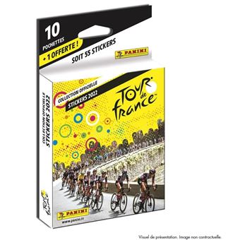 Jeu de cartes Panini Tour de France 2022 Blister de 11 pochettes