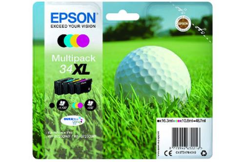 Pack de Cartouche d'encre Epson Golf noir XL+3 couleurs