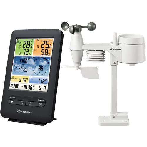 Generique Noir Station Météo Bresser Pro Wifi Avec Capteur Extérieur 7002585 - Image 5