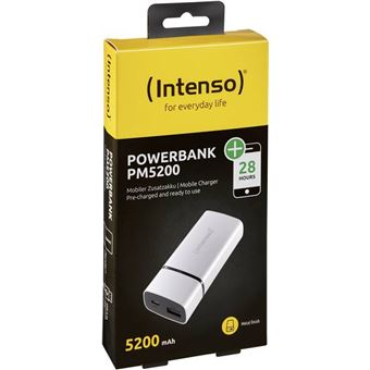 Batterie externe Intenso PM5200 Powerbank 5200 mAh Blanc