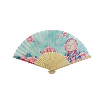 Eventail Little Buddha Attentif