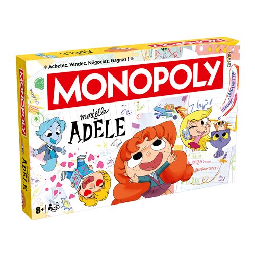 Jeu D'ambiance Winning Moves Monopoly Mortelle Adèle – Stratégie Pour 2 à 6 Joueurs
