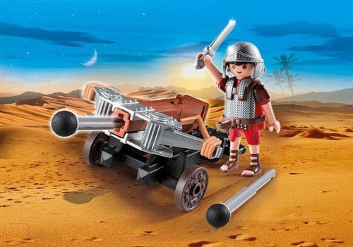 Playmobil 4 Légionnaires Romains Prétoriens - Figurines Occasion, Très Bon état