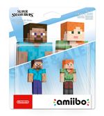 Pack 2 Figurines Amiibo Steve & Alex Série Super Smash Bros numéro 89