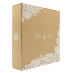 Album photo Ceanothe Mme et Mr 200 vues 11,5 x 15 cm Beige et blanc