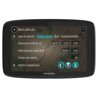 GPS Poids Lourds TomTom Go Professional 620 6" Cartographie Europe 49 et Traffic à vie via Smartphone - 1
