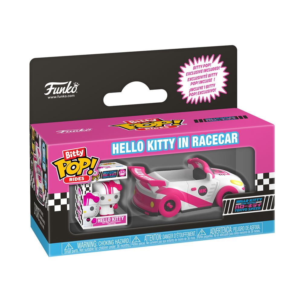 Funko Bitty Pop! Rides Figura de Vinyl Hello Kitty in Racecar - Hello ...