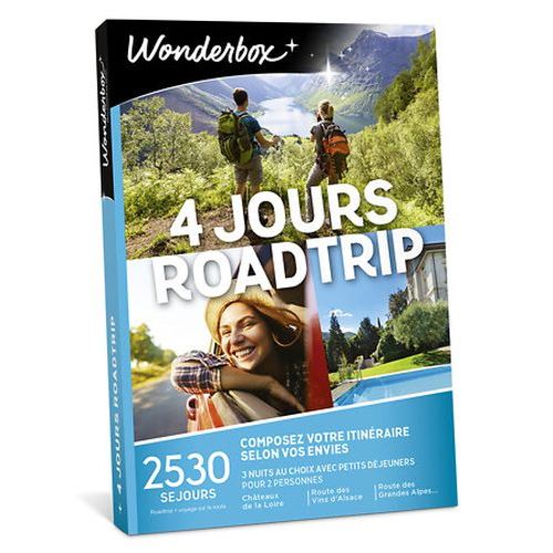 Coffret cadeau Wonderbox 4 Jours Road Trip