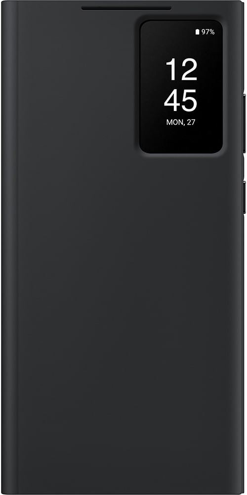 Samsung Noir Etui Smart View Avec Porte-Carte Pour Galaxy S23 Ultra 5G