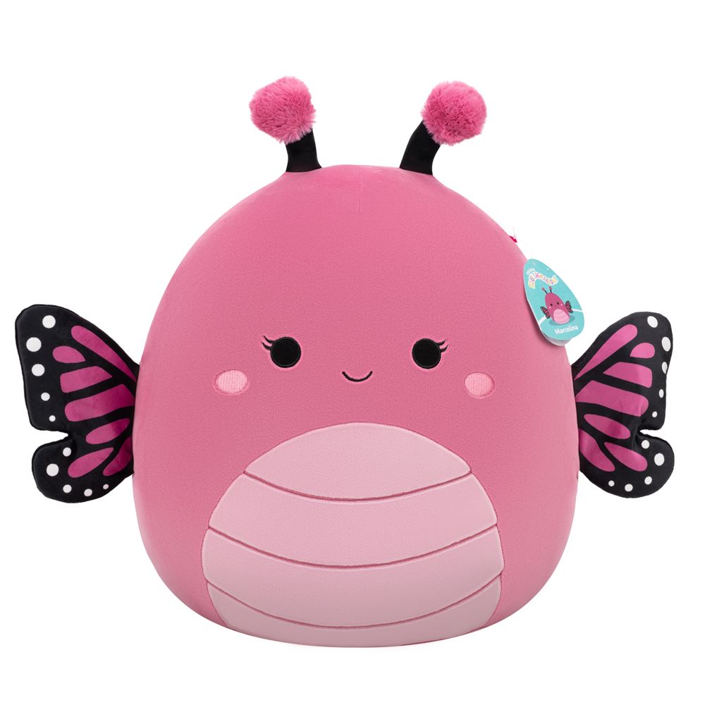 Squishmallows Raspberry Peluche Squishmallows Raspberry Le papillon 40 cm Rose - Peluche ...