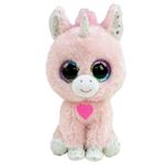 Peluche Ty Beanie Boo's Small Snookie La Licorne Rose