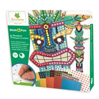 Grand modèle Mosaïques Stick N Fun Masques et Totem