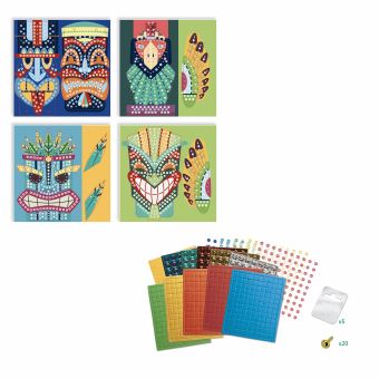 Grand modèle Mosaïques Stick N Fun Masques et Totem