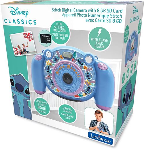 Appareil Photo Numérique Pour Enfants Lexibook Disney Stitch Avec Fonction Vidéo