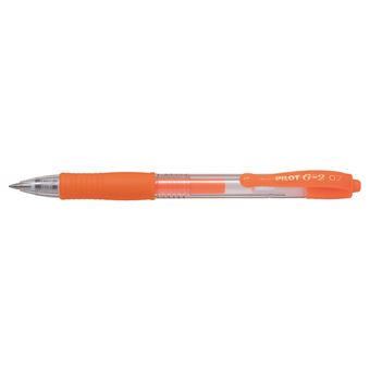 Stylo roller à encre gel Pilot Pen G2 Néon Orange