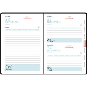 Agenda journalier Exacompta 2021 2022 Forum Color Holographik Modèle aléatoire