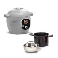 Multicuiseur Moulinex Cookeo+, 80 recettes intégrées, CE854B10 Gris clair