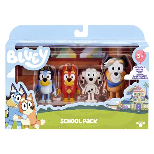Figurine Bluey Les Copains d'école de Bluey