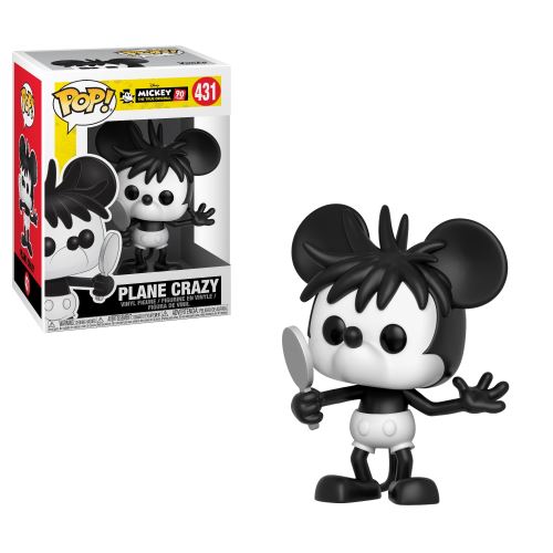 DISNEY-BOBBLE HEAD POP N°431-MICKEY 90TH-PLANE CRAZY