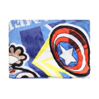 Coussin et couverture Miniso Marvel Captain America Bleu