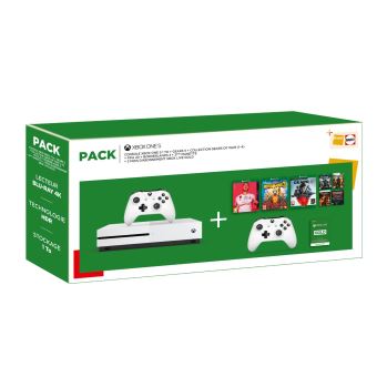 Pack Fnac Xbox One S + Gears 5 + Fifa 20 + Borderlands 3 + 2ème manette + 3 mois d'abonnement Xbox Live Gold - 1