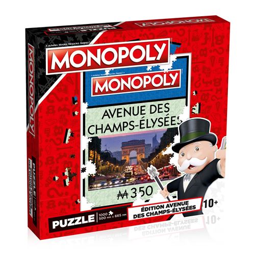 Puzzle 1000 pièces Winning Moves Monopoly Champs-Elysées