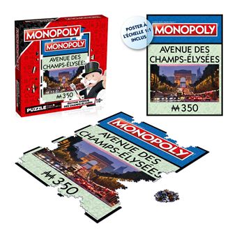 Puzzle 1000 pièces Winning Moves Monopoly Champs-Elysées