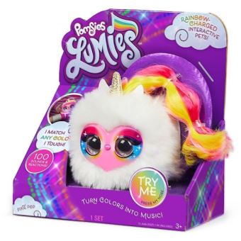 Peluche interactive Pomsies Lumies Pixie Pop