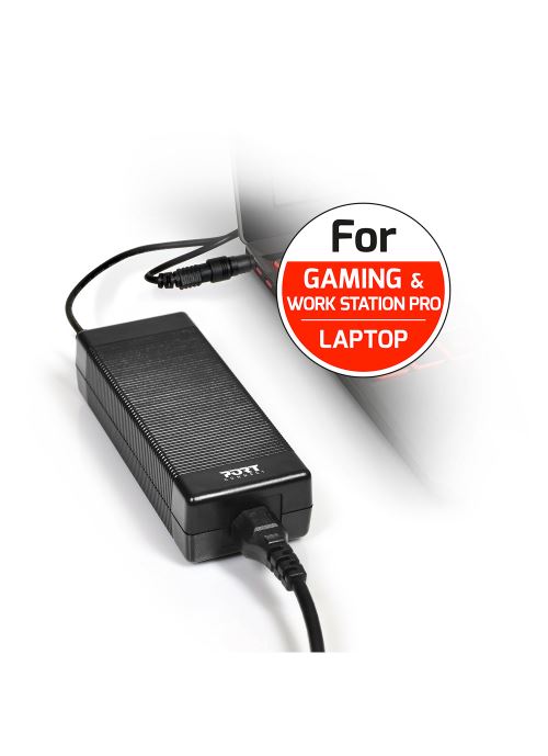 Chargeur universel 150 Watts Noir Port Designs pour PC Portable