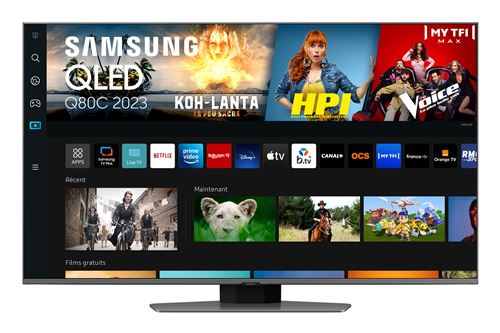 TV Samsung QLED TQ50Q80C 125 cm 4K UHD Smart TV 2023 Argent 