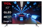 TV QLED TCL 43C735 109 cm 4K UHD Google TV Aluminium brossé 2022