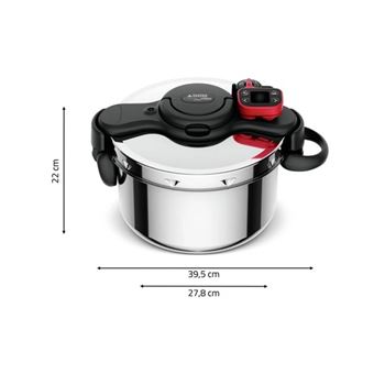Cocotte Minute SEB 8 Litres Inox – Avec Panier Vapeur – Compatible Induction
