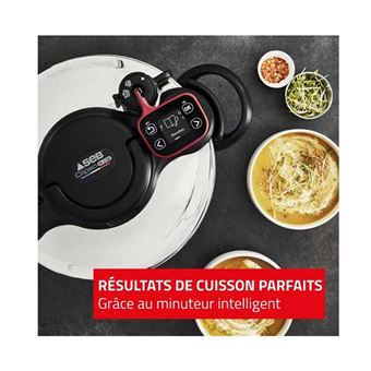 SEB Cocotte-minute 7,5 L Clipso Now+ Minuteur intelligent P4904850