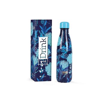 Bouteille Itotal Graphics Bleu Flowers 500 ml