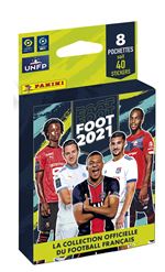 Jeu de cartes Panini Blister 8 pochettes Football 2020 2021